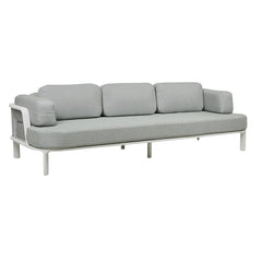 Lagoon Curve Outdoor 3 Seater Sofa | Aqua Tweed | Myka Home