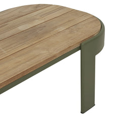 Lagoon Outdoor Oval Coffee Table | Teak Top | Myka Home