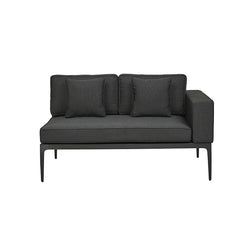 Montego Outdoor 2 Seater Right Arm Sofa | Charcoal | Myka Home