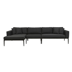 Montego Outdoor 2 Seater Right Arm Sofa | Charcoal | Myka Home