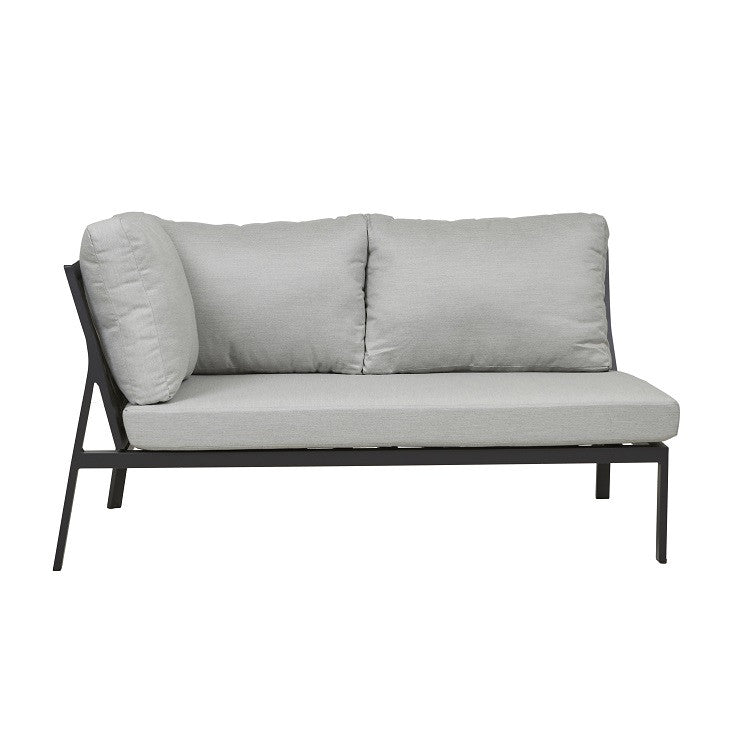 Pier Outdoor 2 Seater Left Arm Sofa | Black Rope | Myka Home - View 8