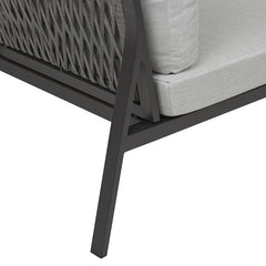 Pier Outdoor 2 Seater Left Arm Sofa | Black Rope | Myka Home