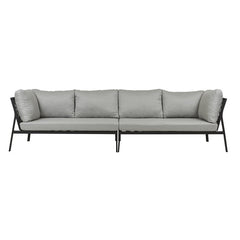 Pier Outdoor 2 Seater Left Arm Sofa | Black Rope | Myka Home