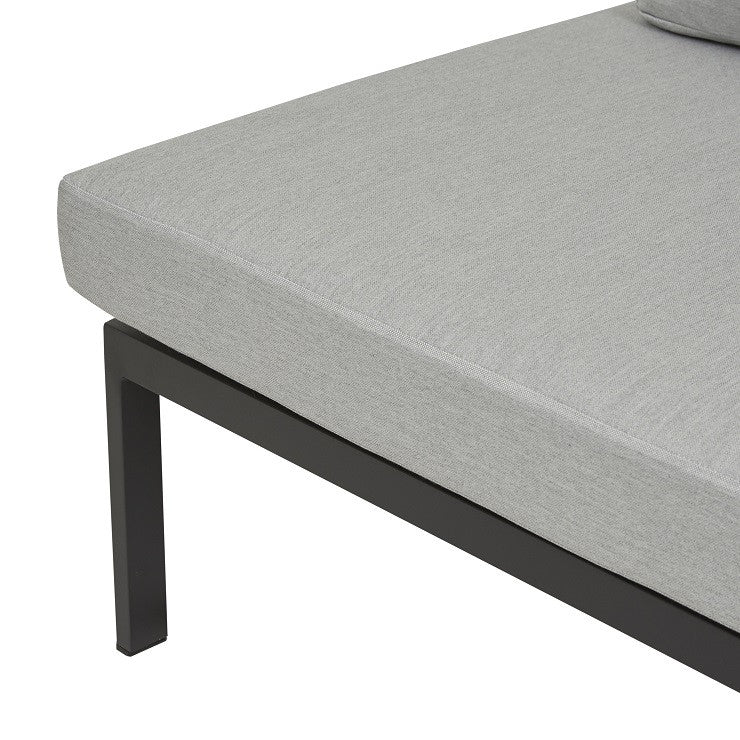 Pier Outdoor 2 Seater Right Arm Sofa | Black Rope | Myka Home - View 7