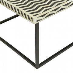 Taj Herringbone Bone Coffee Table