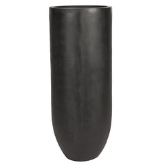 Onyx Round Planters | Black Powder Stone | Myka Home