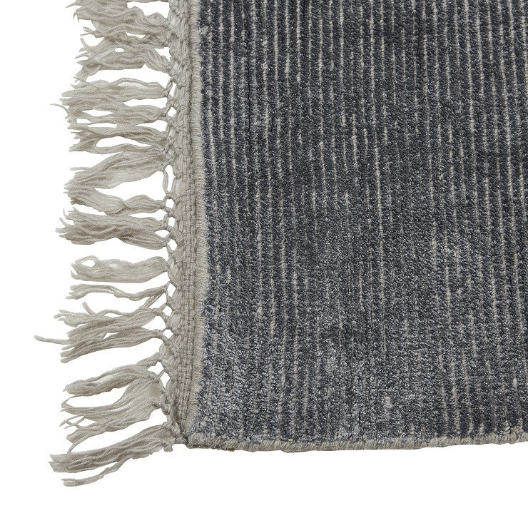 Adele Tassel Rug | Steel Wool Blend | Myka Home - View 2