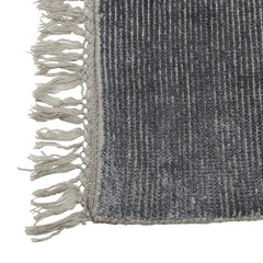 Adele Tassel Rug | Steel Wool Blend | Myka Home