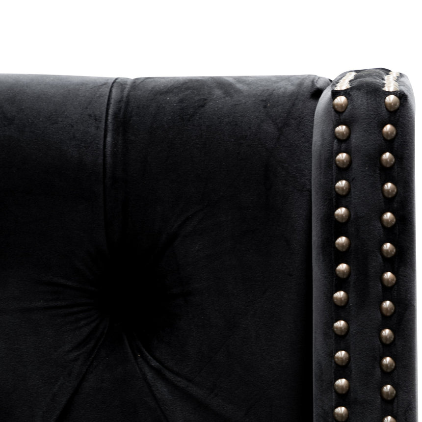 King Bed Frame - Black Velvet - View 10