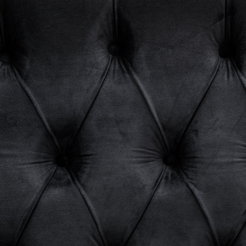 King Bed Frame - Black Velvet - View 12