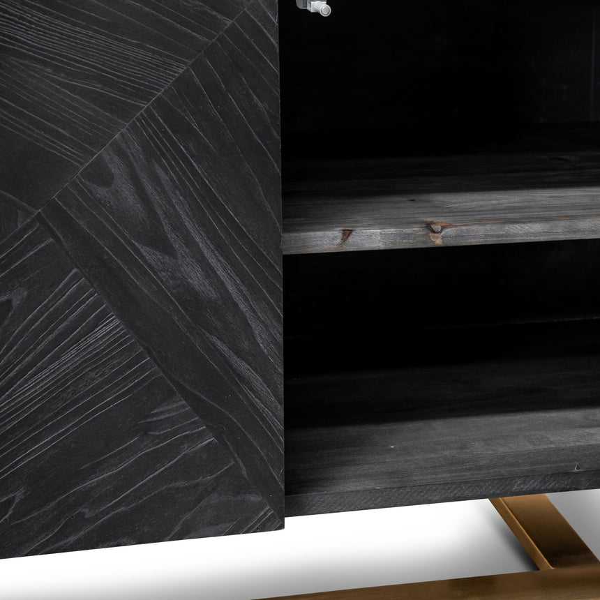 2.2m Entertainment TV Unit | Golden | Myka Home - View 10