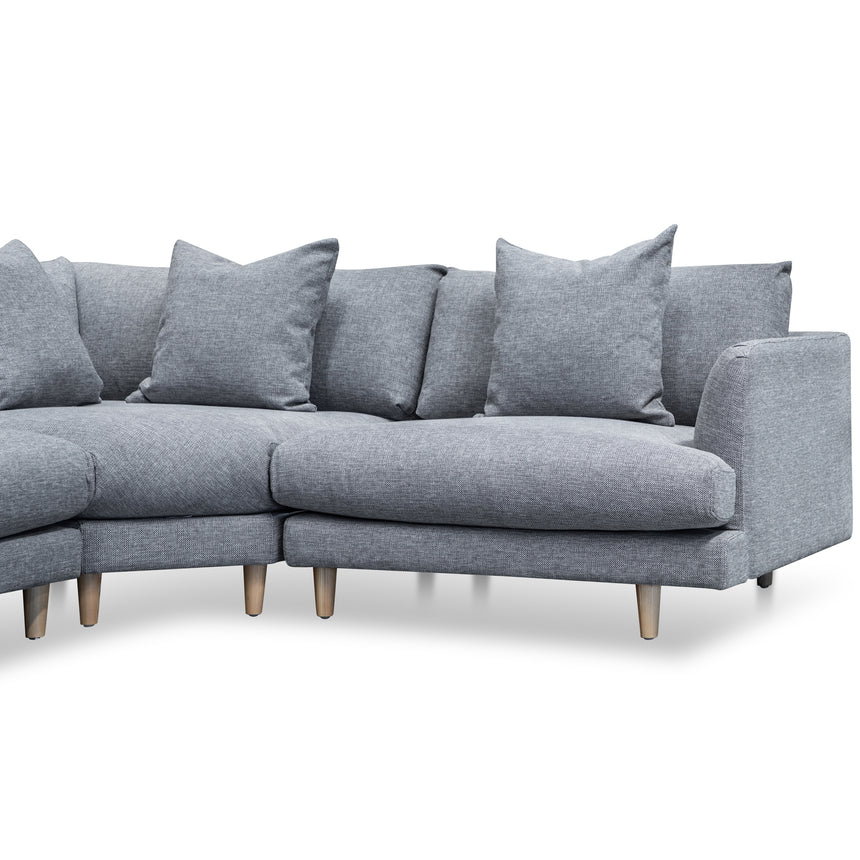 Right Return Modular Sofa - Graphite Grey - View 3