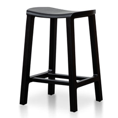 - Wooden Bar Stool - Black