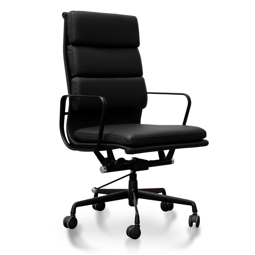 High Back Office Chair | Full Black | Myka Home - View 2