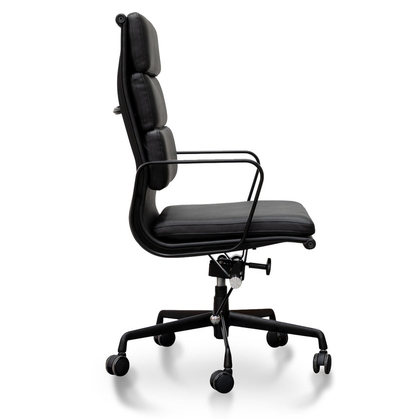 High Back Office Chair | Full Black | Myka Home - View 3