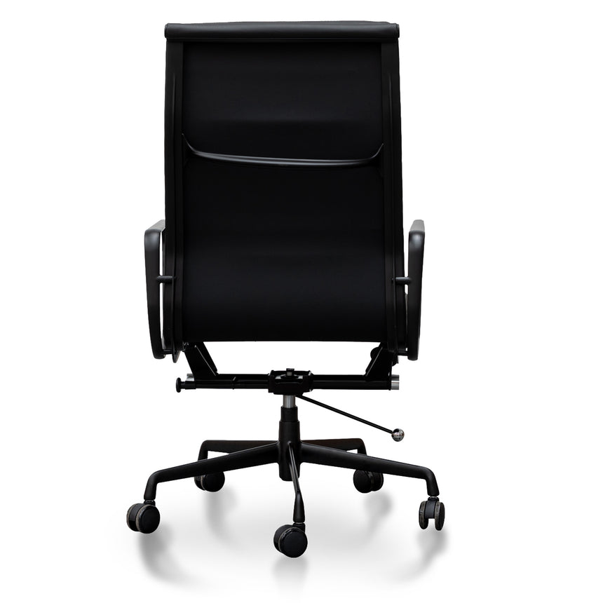 High Back Office Chair | Full Black | Myka Home - View 4