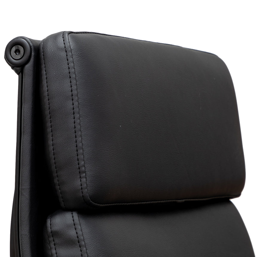 High Back Office Chair | Full Black | Myka Home - View 11