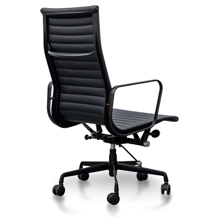 Executive Leather Office Chair | Full Black | Myka Home - View 6