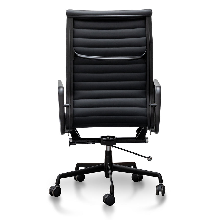 Executive Leather Office Chair | Full Black | Myka Home - View 5