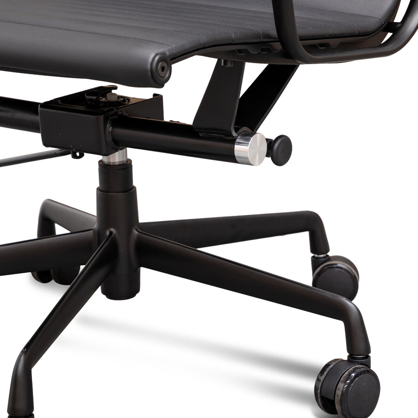 Executive Leather Office Chair | Full Black | Myka Home - View 16
