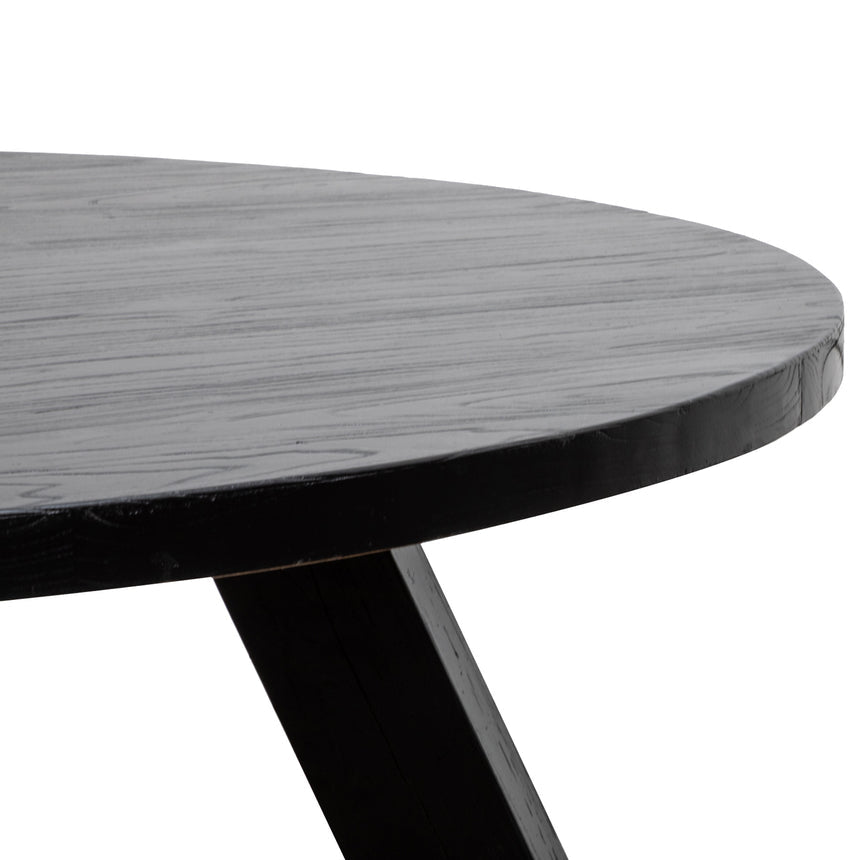 1.5M Round Dining Table - Full Black - View 2