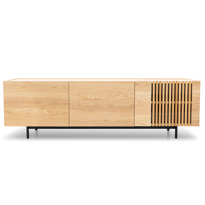 Entertainment TV Unit | Natural with Black Legs | Myka Home