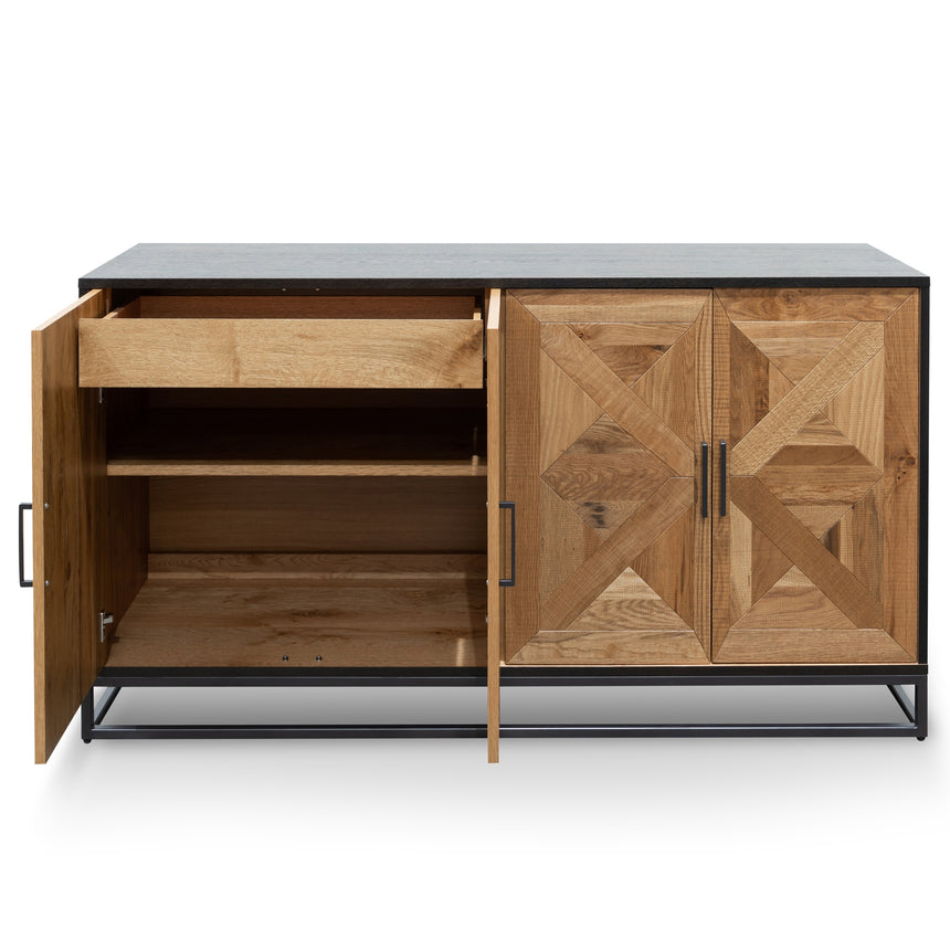 Wide Sideboard - European Knotty Oak and Peppercorn - View 3