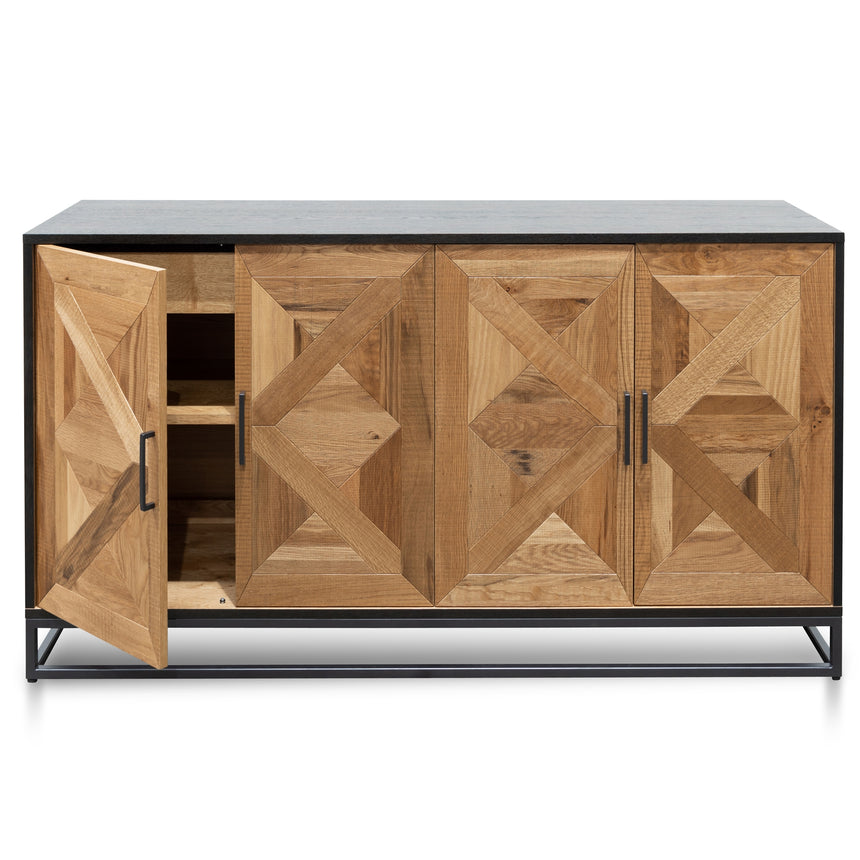 Wide Sideboard - European Knotty Oak and Peppercorn - View 4