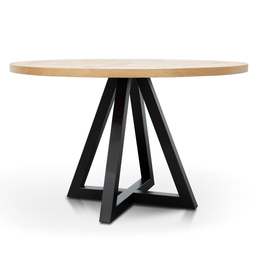 Round Dining Table - Oak - View 4