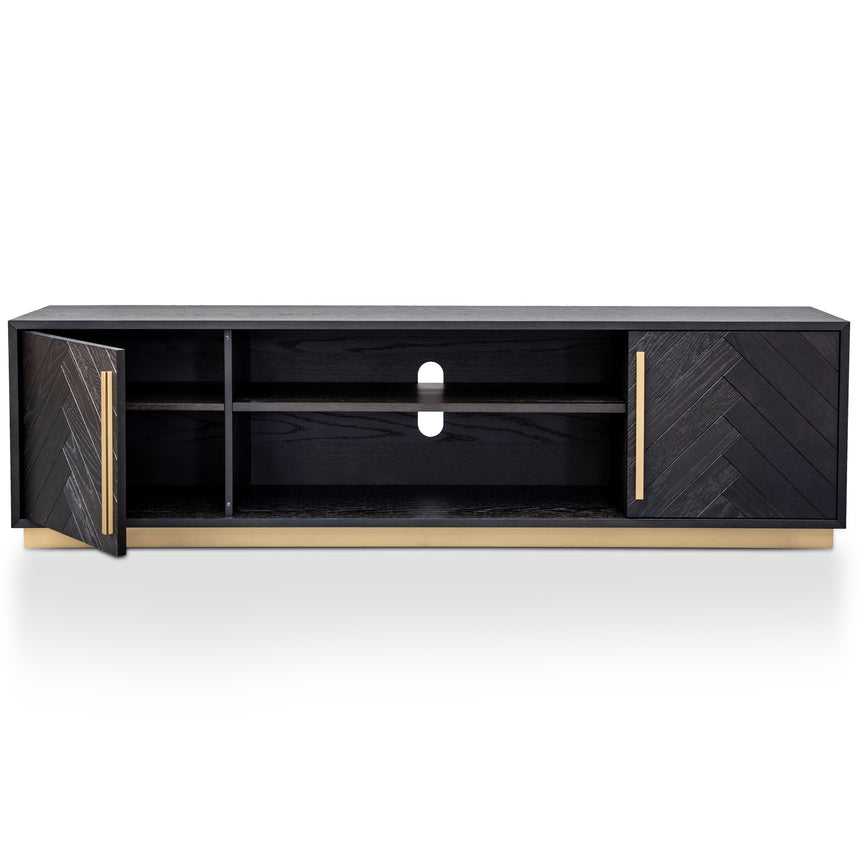 Entertainment TV Unit | Black and Brass | Myka Home - View 5