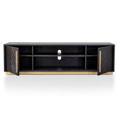 CTV2807-VN Entertainment TV Unit - Black and Brass