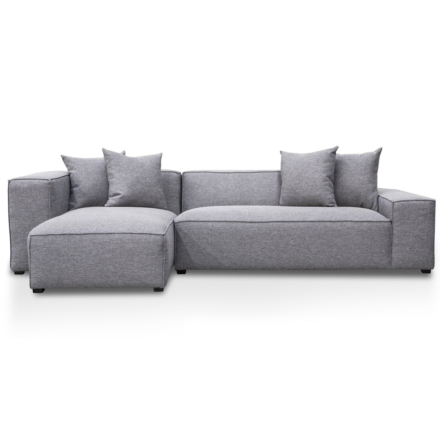 3 Seater Left Chaise Sofa - Graphite Grey - View 2