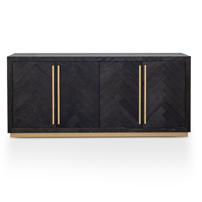 Wide Sideboard - Black and Brass - View 3