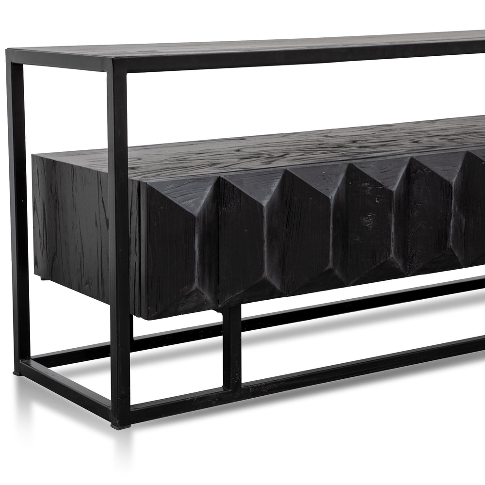 1.8m Entertainment TV Unit | Full Black | Myka Home - View 3