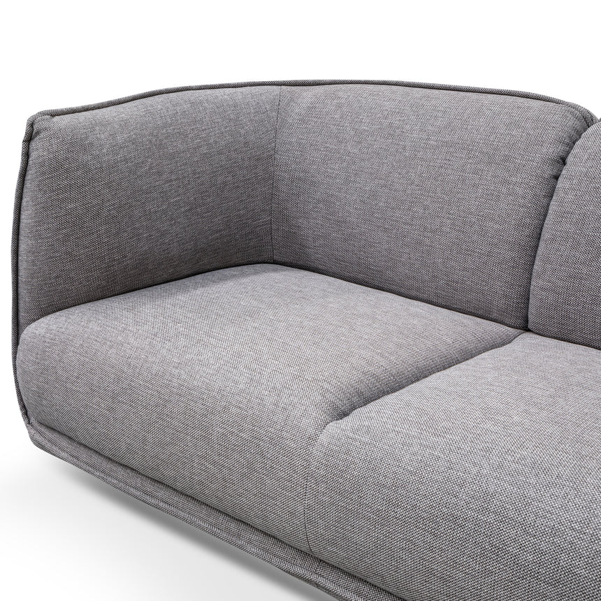 2 Seater Fabric Sofa- Graphite Grey - View 8