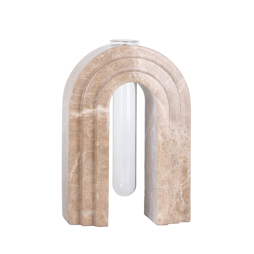 Marble Arch Vase | Light Coffee | Myka Home - View 5