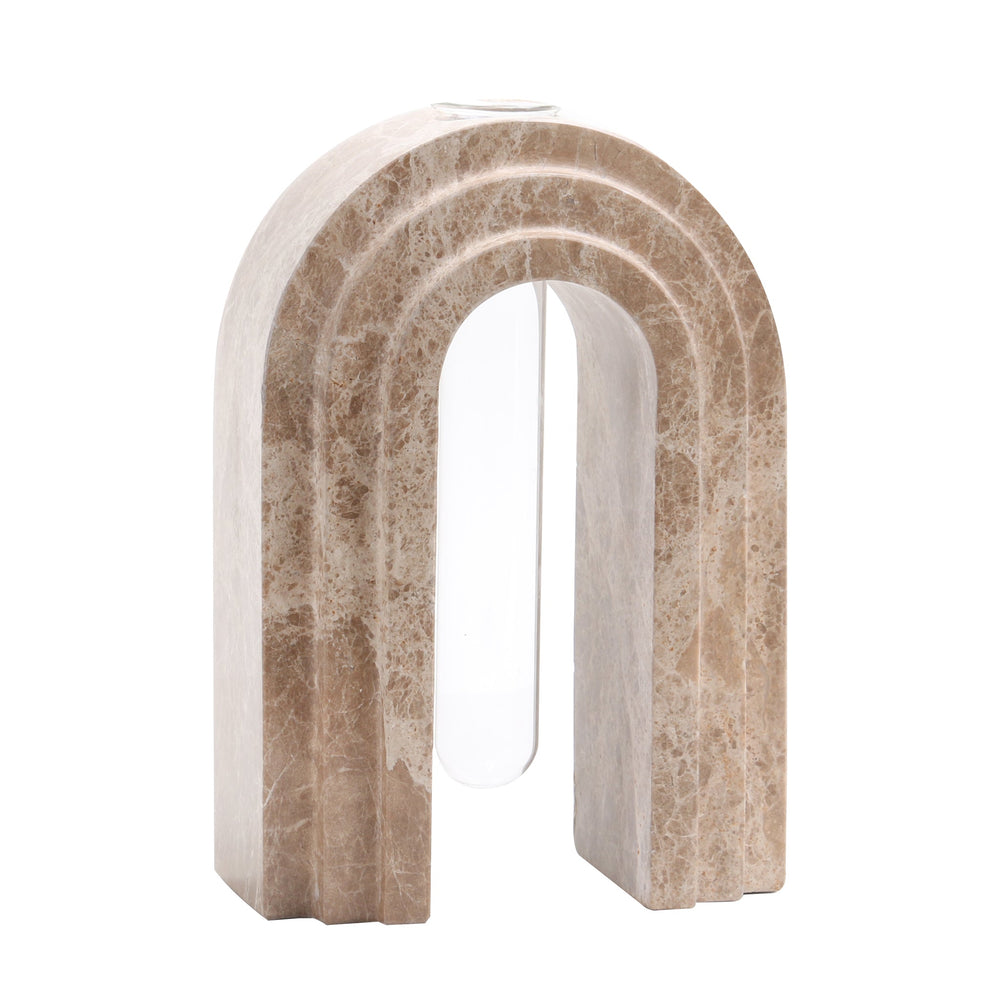 Marble Arch Vase | Light Coffee | Myka Home