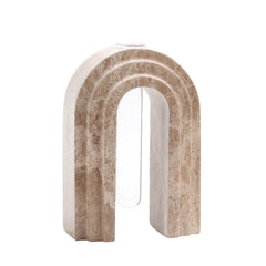 Marble Arch Vase | Light Coffee | Myka Home