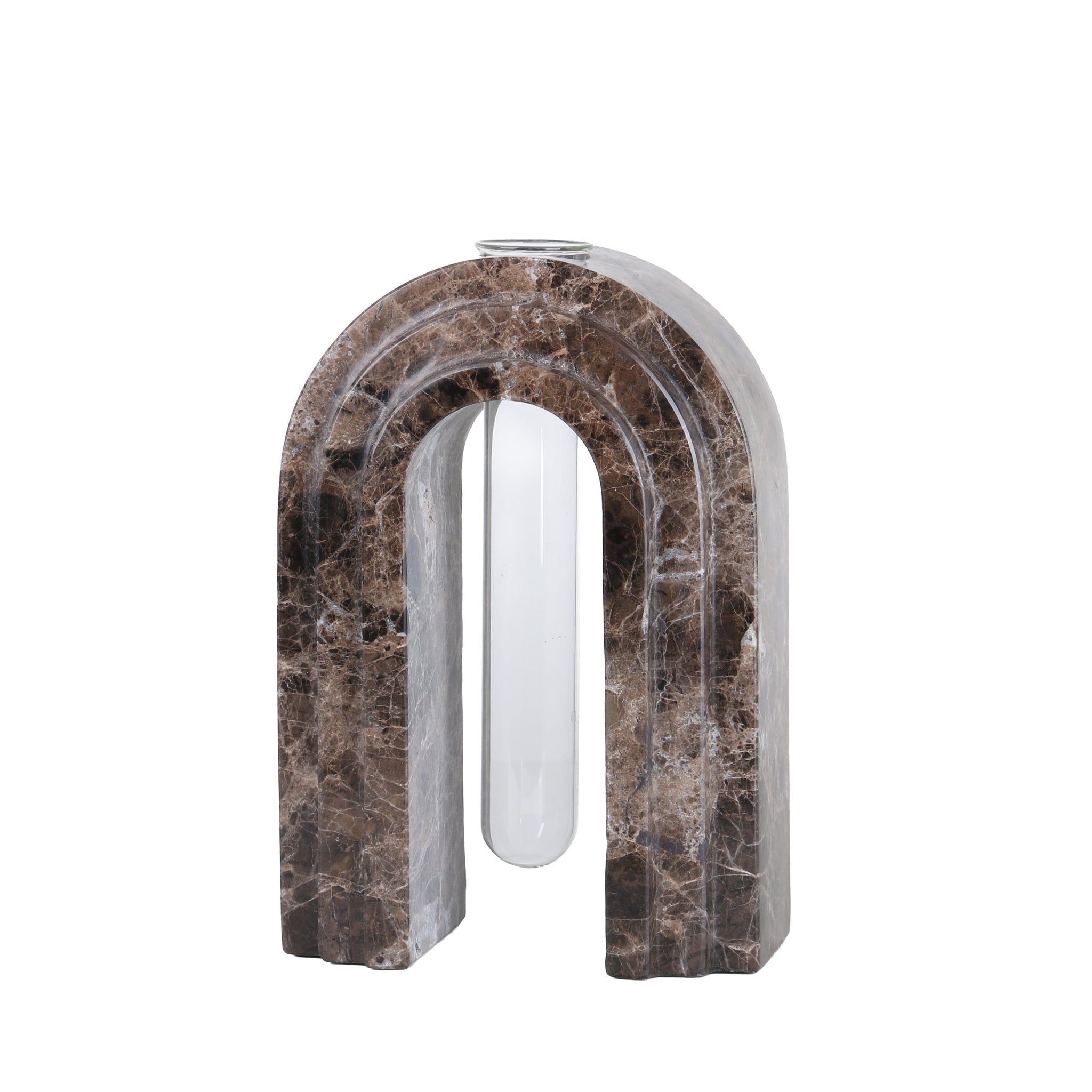 Marble  Arch Vase | Dark Coffee | Myka Home - View 4