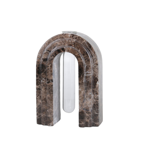 Marble  Arch Vase | Dark Coffee | Myka Home - View 4