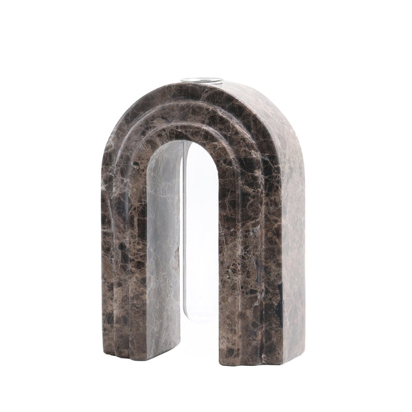 Marble  Arch Vase | Dark Coffee | Myka Home - View 5