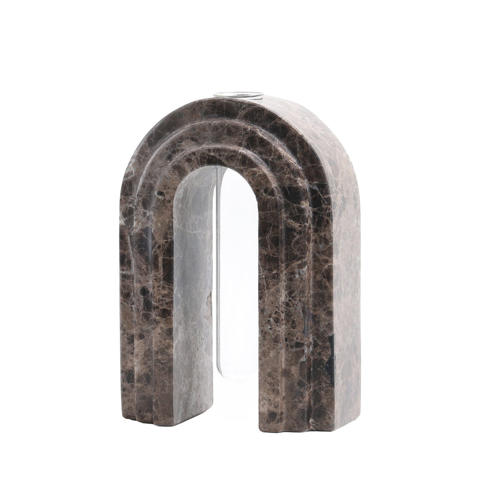 Marble  Arch Vase | Dark Coffee | Myka Home - View 5