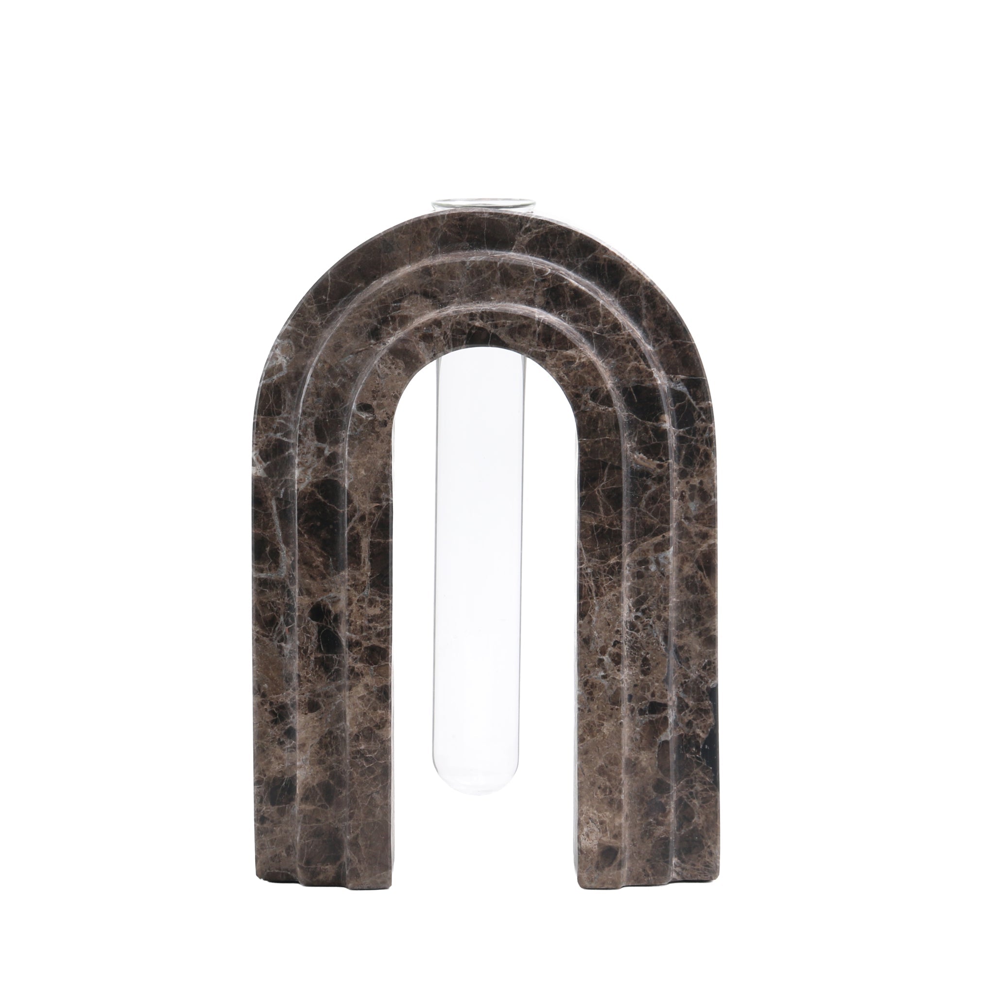 Marble  Arch Vase | Dark Coffee | Myka Home - View 2