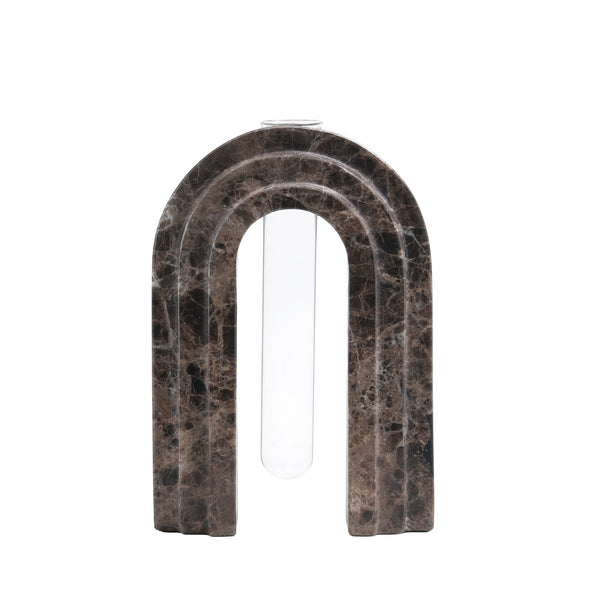 Marble  Arch Vase | Dark Coffee | Myka Home - View 2