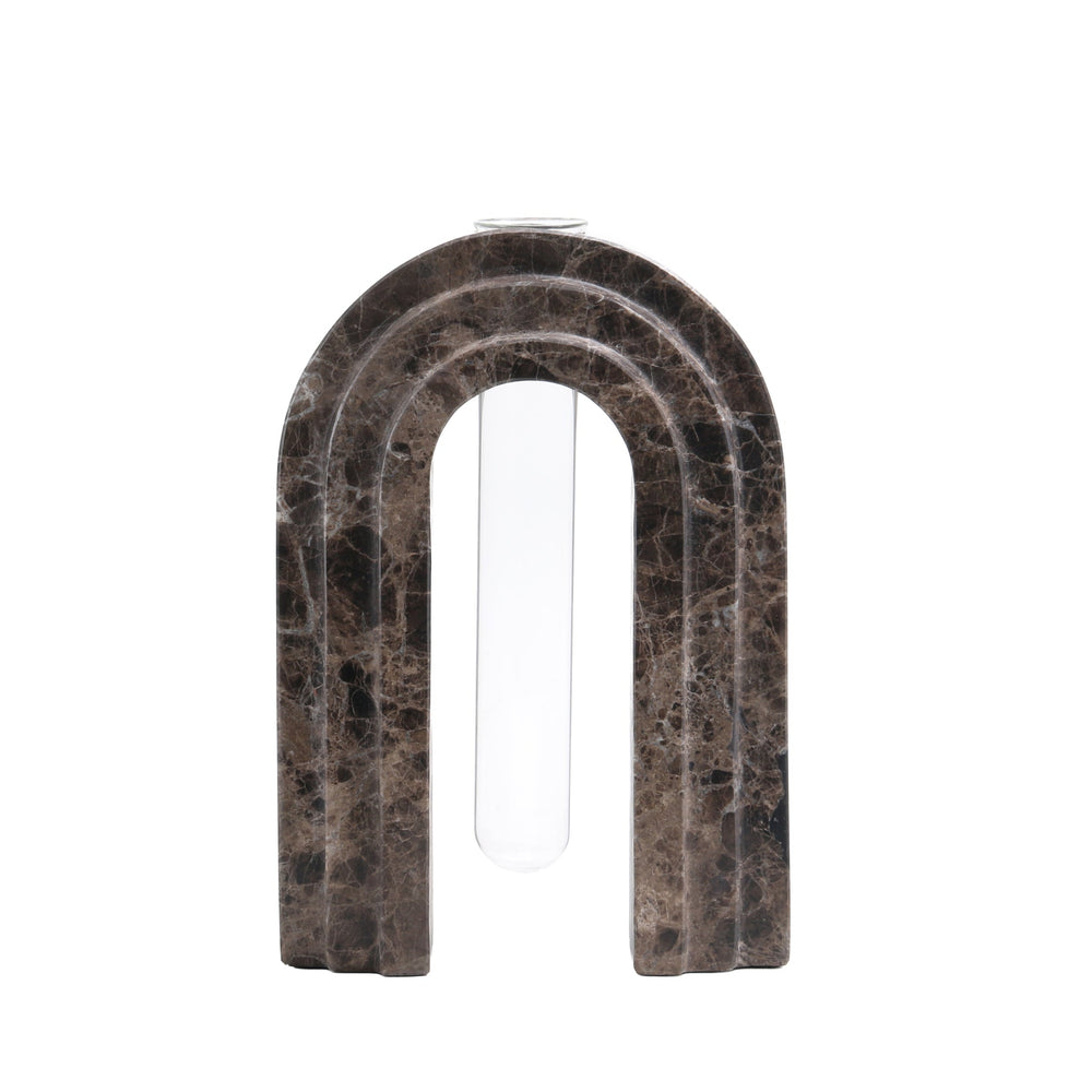 Marble  Arch Vase | Dark Coffee | Myka Home - View 2