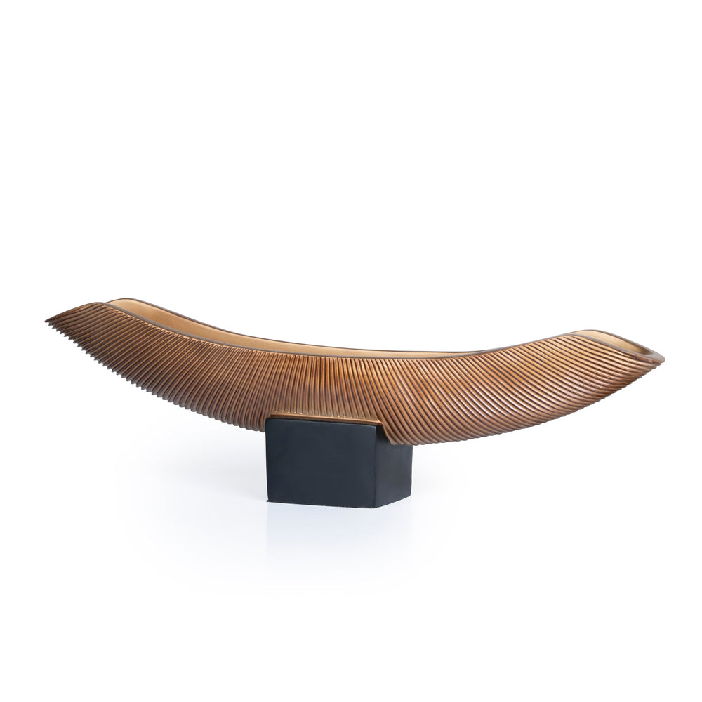 Decorative Boat Vase | Brown | Myka Home