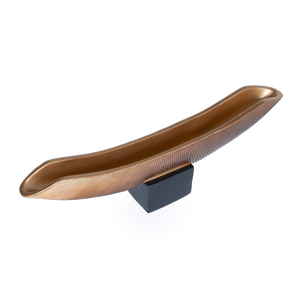 Decorative Boat Vase | Brown | Myka Home - View 3