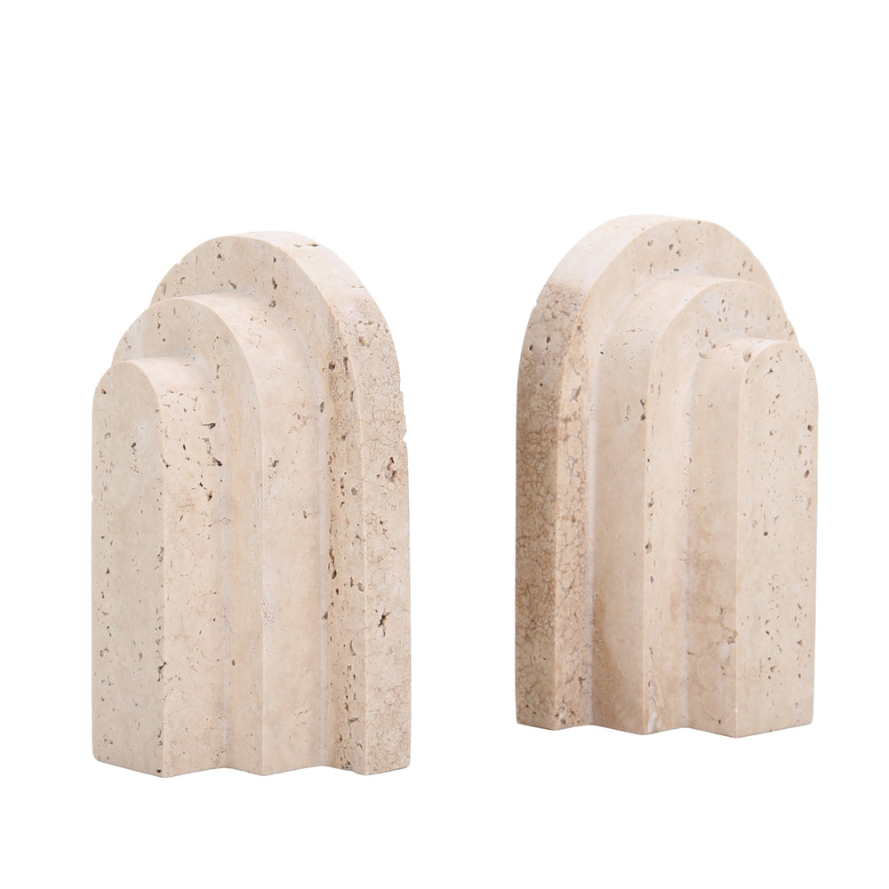 Stone Bookend | Beige | Myka Home - View 4