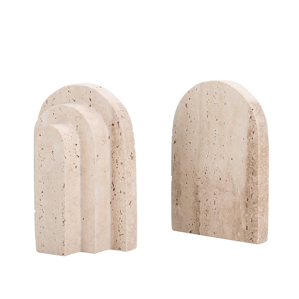 Stone Bookend | Beige | Myka Home - View 2