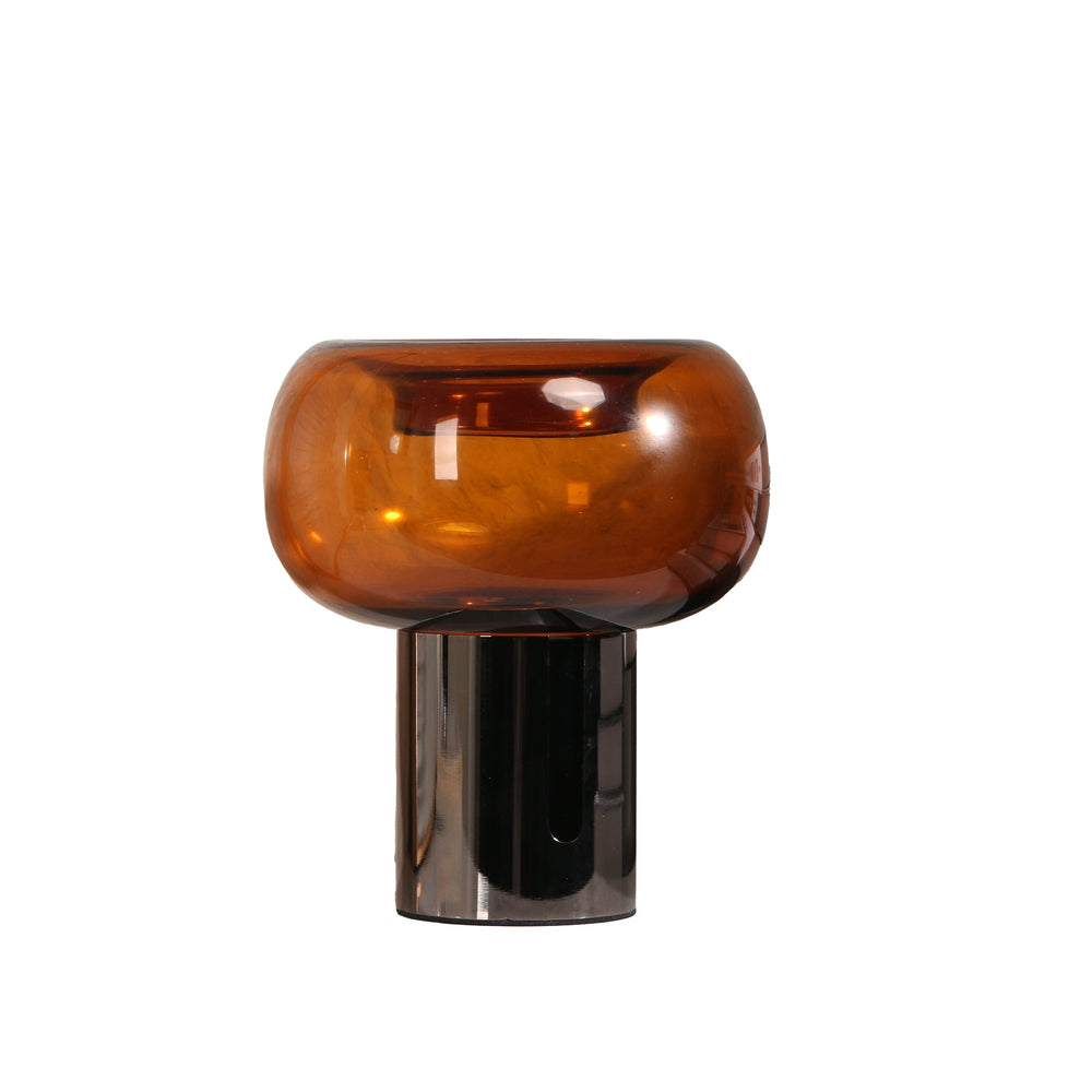 Amber Large Glass Vase | Brown | Myka Home